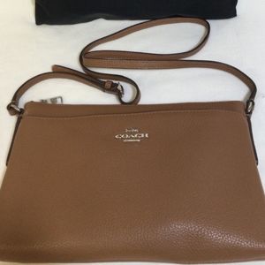 Coach Tan/Brown Journal Crossbody